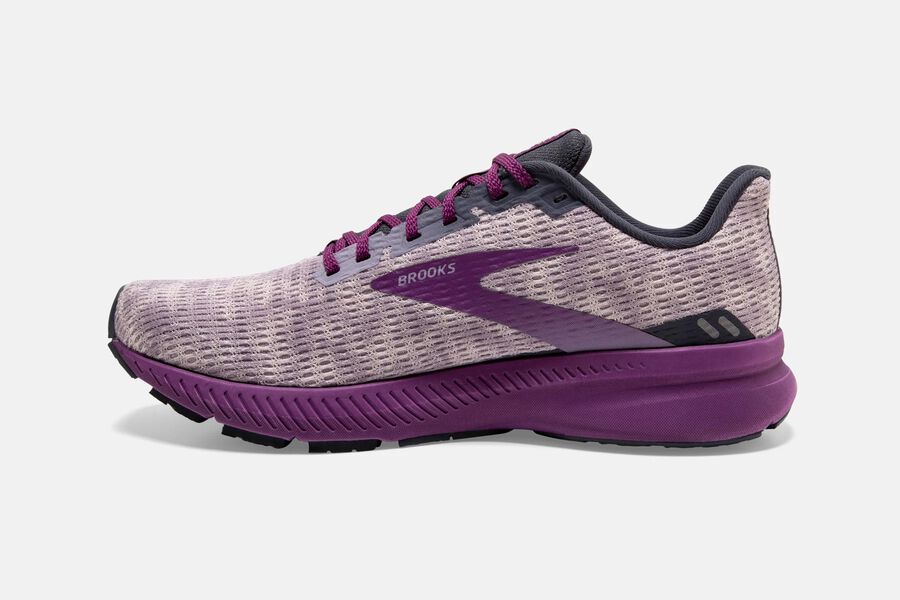 Launch 8 Road Brooks Running Shoes NZ Womens - Purple - MWVJEP-381